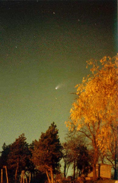 Snimak komete Hejl-Bop snimljen u Niskoj tvrdjavi